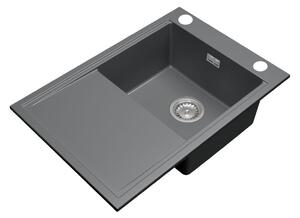 Gamma Design 7050, 1 rekeszes gránit mosogató 700x480x205 mm, szürke, GMA-ZLE000132