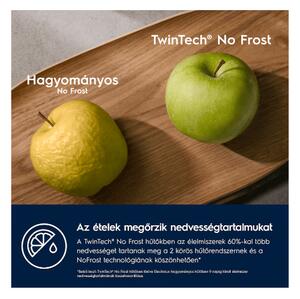Electrolux ENP7MD18S Beépíthető alulfagyasztós kombi hűtő