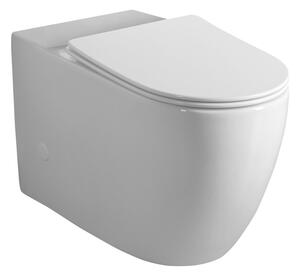 Sapho Sapho, INFINITY RIMLESS tál kombi WC-hez, alsó/hátsó hulladék, fehér, PC105-111