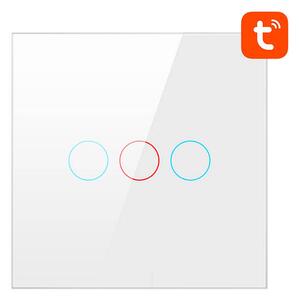 Avatto TS02-EU-W3 TUYA Wifi Érintőkapcsoló, tripla, fehér
