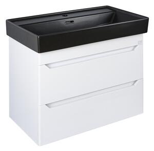 TMP SHARP fali fürdőszobabútor CeraStyle SHARP - FEKETE mosdóval - 60 x 48 cm