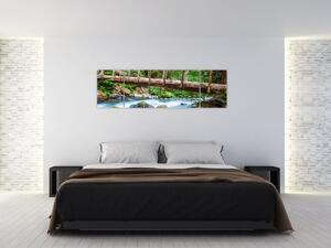 Festmény egy lakáshoz - hegyi patak (170x50cm)