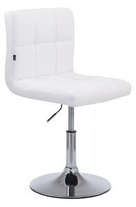 Palma Lounger V2 steppelt bárszék műbőr fehér - króm 101810902