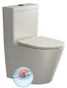 Sapho Sapho, PACO RIMLESS WC kombinált csésze ciszternával, alsó/hátsó hulladék, elefántcsont, PC1012WRBE