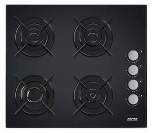 MPM MPM-60-GMG-08 Beépíthető gáz főzőlap, fekete