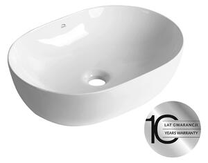 Laveo Lomami, asztali mosdó 485x350x135 mm, fényes fehér, LAV-VUL_6248