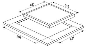 MPM MPM-45-IM-07 Indukciós főzőlap, fekete