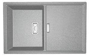 Laveo Tonga, 1 rekeszes gránit mosogató 800x500x190 mm, szürke, LAV-SPT_511Y