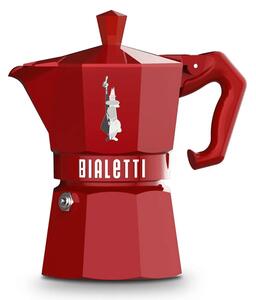 Bialetti Moka Exclusive kotyogós kávéfőző, 3 adag, piros (9055)