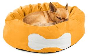 BONENEST narancssárga plüss kutya/macska ágy 50 cm