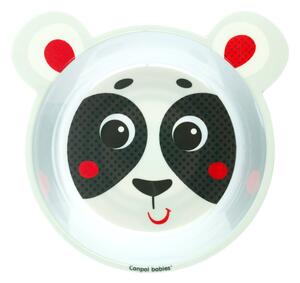 Canpol melamin csúszásmentes tányér 490 ml - panda