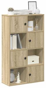 VidaXL sonoma tölgy színű szerelt fa könyvespolc 60x24x101,5 cm