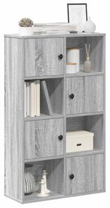 VidaXL szürke sonoma színű szerelt fa könyvespolc 60x24x101,5 cm