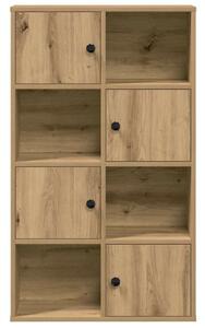 VidaXL kézműves tölgy színű szerelt fa könyvespolc 60x24x101,5 cm