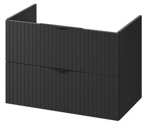 Cersanit Tirso, fali mosdószekrény 794x447x572 mm, matt fekete, S1017-011