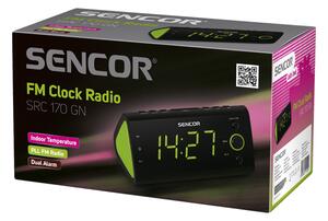 Sencor SRC 170 GN Rádiós ébresztőóra, Zöld