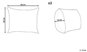 Színes kültéri díszpárna kétdarabos szettben 40 x 60 cm ARENZANO