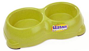 Hilton Double kutyatál, 2x270 ml, zöld
