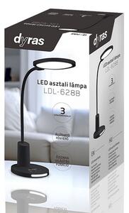 Dyras LDL-628B LED asztali lámpa, fekete