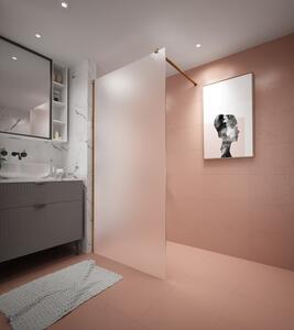 Erga Paris, Beépíthető zuhanykabin 50x200 cm, 8 mm-es matt üveg, arany matt profil, ERG-V02-PARIS-050x200-FR-GB