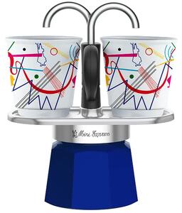 Bialetti Mini Express Kandinsky kotyogós kávéfőző szett (1407/NP)