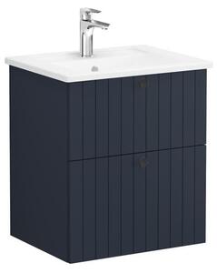 Fürdőszoba szekrény mosdóval Vitra Root 60x67x46 cm kék szőnyeg ROOTG60BINTS