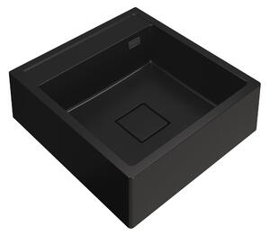 Gamma Farmerski, 1 rekeszes gránit mosogató 600x630x210 mm, fekete, GMA-ZLE000208