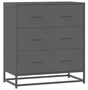 VidaXL fekete szerelt fa tálalószekrény 68 x 35 x 76 cm