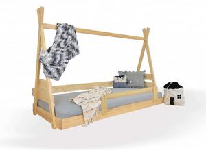 Teepee 2 borovi tömör fa házikó ágy - két méretben Méret: 80x190