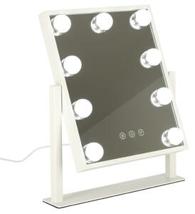 LED sminktükör USB izzókkal 25x30cm