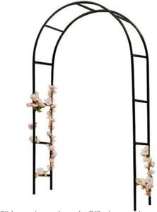 Kerti pergola ívtartó rózsákhoz, virágokhoz, borostyánhoz, kúszónövényekhez, fém 240 x 140 cm