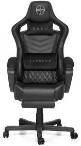 Guru Supreme GS1-W-L kényelmes főnöki gamer szék forgószék lábtartóval