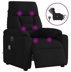 VidaXL fekete szövet elektromos dönthető masszázsfotel