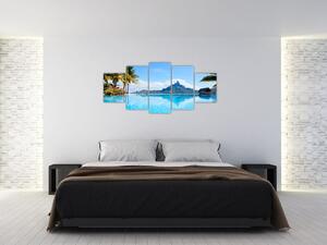 Modern festészet - paradicsom a tenger mellett (150x70cm)