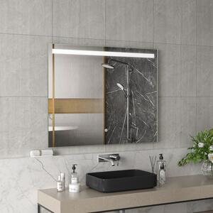 Erga Scarlet, téglalap alakú LED tükör 100x80cm, 690 lm, 3 fényszín, elölről világítás, ERG-V01-128-1080-00