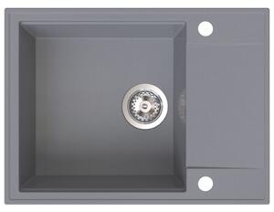 SINK Quality Quality Sink55 gránit mosogató, 620x460x215 mm, szürke, SKQ-SINK.D.1KKO