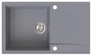 SINK Quality Quality Sink55 mosogató, gránit konyhai mosogató 780x460x215 mm, szürke, SKQ-SINK.D.1KDOL