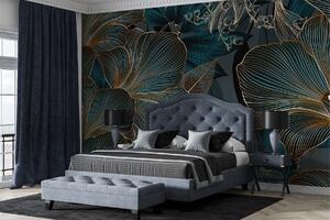 Fotótapéta Elegáns virágos design sötét tónusokban, Modern fotótapéta, Népszerű fotótapéta, w08675 - Tapeko.hu