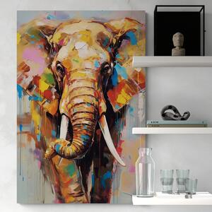 Kép stílusos elefánt festményutánzattal