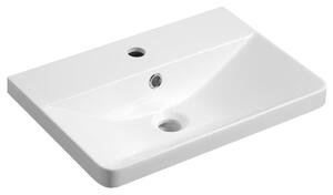Aqualine Aqualine, SEN bútormosdó, öntött márvány, 51x35cm, fehér, SN510