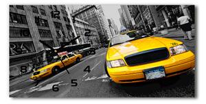 Négyszögletes üvegóra vízszintesen New york taxi