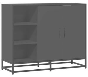 VidaXL fekete szerelt fa tálalószekrény 92 x 35 x 76 cm