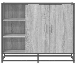 VidaXL szürke sonoma színű szerelt fa tálalószekrény 92 x 35 x 76 cm