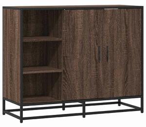 VidaXL barna tölgy színű szerelt fa tálalószekrény 92 x 35 x 76 cm