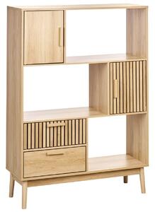 Polcrendszer LYNWOOD 140 cm Világosbarna
