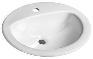Aqualine Aqualine, Kerámia aláépíthető mosogató 52x45cm, fehér, 55227