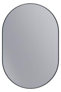 Erga Oval, ovális tükör 60x90cm, fekete keret, ERG-V01-OVAL-6090-BK