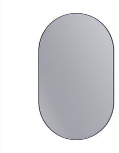 Erga Oval, ovális tükör 60x100cm, fekete keret, ERG-V01-OVAL-6010-BK