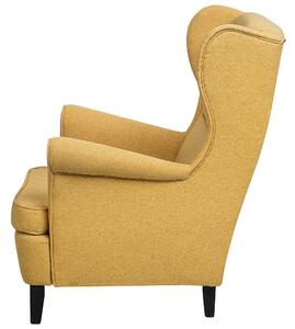 Sárga kárpitozott fotel ABSON