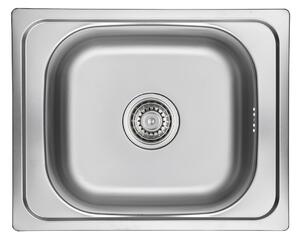 Kuchinox Orion, 1 rekeszes rozsdamentes mosogató 500x400x180 mm + szifon, acél, LAV-SKO_010T